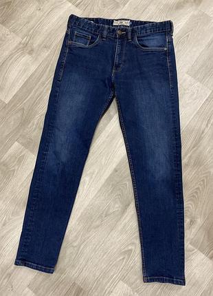 Джинси чоловічі сині трендові 32s skinny від next