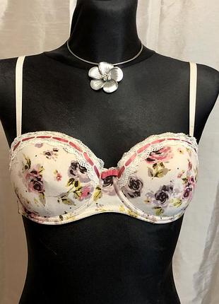 Бюстгальтер в цветочный принт