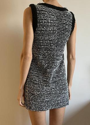 Твидовое платье мини mango олд мани 6