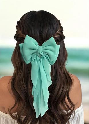 Заколка-бант шифоновий