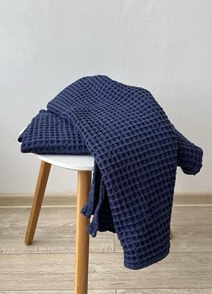 Полотенце хлопковое home navy blue 50х70