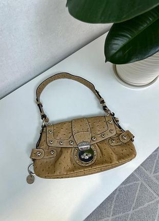 Вінтажна шкіряна сумка guess