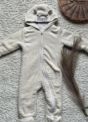 Махровий комбінезон тедді
