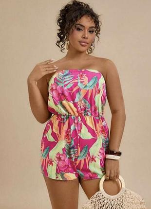 Комбинезон ромпер в цветочный принт shein