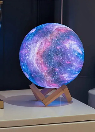 Ночник лампа сенсорный,3d космос moon-light