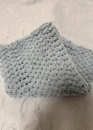 Покривало одіялко конверт плюшевий вʼязаний
