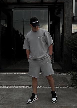 Мужской трикотажный костюм футболка с шортами в расцветках рр 48-54