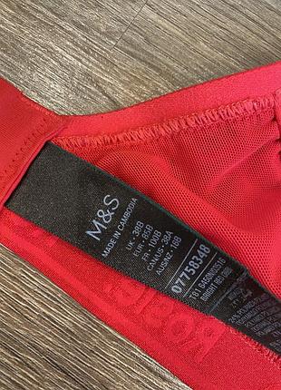 Жіночій червоний бюстгальтер m&s 85b6 фото