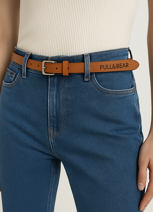 Pull&bear ремень натуральная кожа