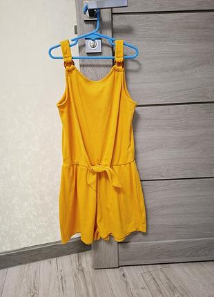 Комбенизончик в рубчик для девочки