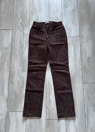 Коричневі джинси skinny-straight s
