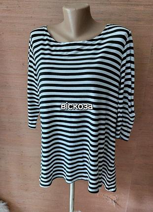 ❤️🩵💜 класний реглан в чорно-білу смужку