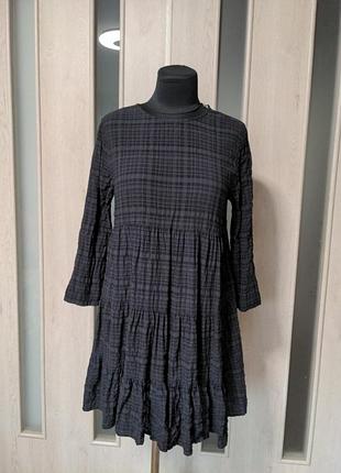 Летнее платье жатка zara