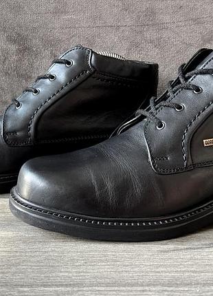 Sioux  gore-tex р 41 німеччина зимові чоловічі черевики чорні класичні на хутрі зимние ботинки мех