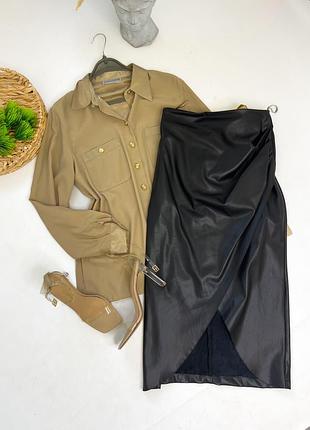 Спідничка екошкіра