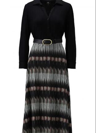 Плаття жіноче комбіноване, на довгий рукав, розмір xs-s- m