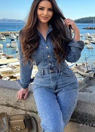 Джинсовий комбінезон zara