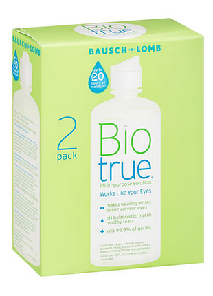 Розчин для контактних лінз bausch + lomb biotrue multi-purpose solution 300 мл, 2 шт.