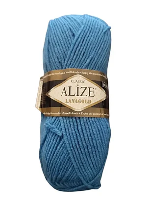 Пряжа alize lanagold classic 245 бирюзовый