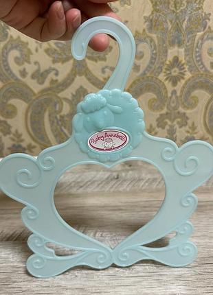 Вішалка, плічка для одягу бебі анабель zapf сreation