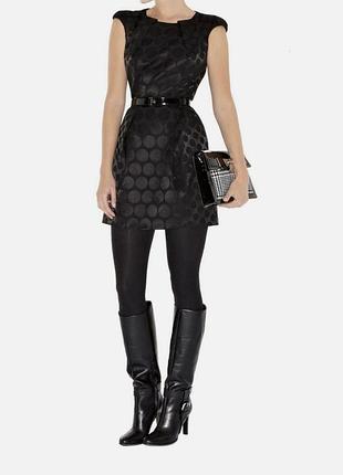 Чорна міні сукня футляр в крупний горох karen millen