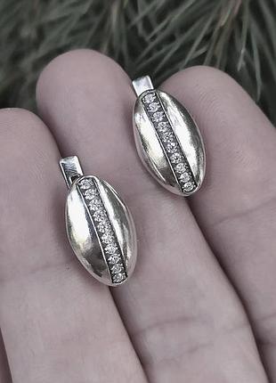 Невероятные серебряные серьги кофе