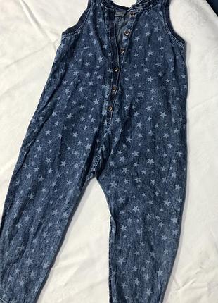 Джинсовий комбінезон в зірочки