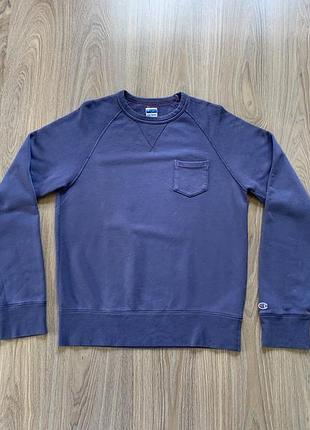 Мужской винтажный хлопковый свитшот с карманом champion todd snyder