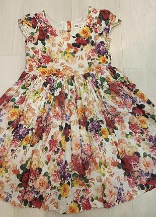 Летнее платье для девчонки, летнее платье для девочки в цветочный принт