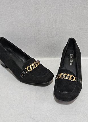 Замшевые туфли hotter, р. 36.5