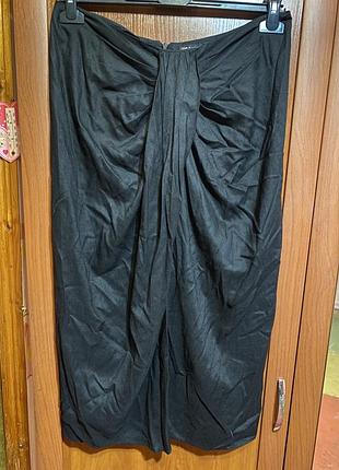 Юбка миди с драпировкой