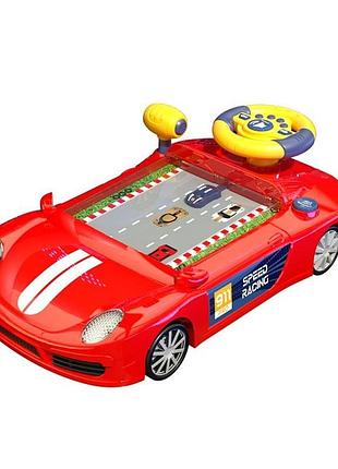 Машинка-тренажер подсветка фар, звуки, английский и русский язык марио