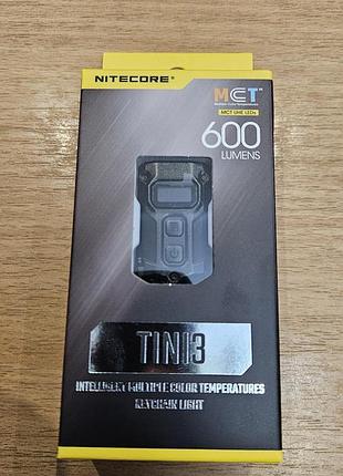 Ліхтар nitecore tini3 600lm. (black)