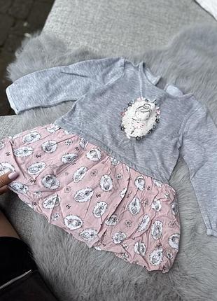 Сукня тепла пишна з балеринами