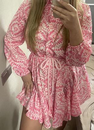 Рожева літня сукня схожа на zara