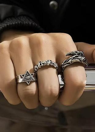 Каблучки комплект унісекс готика гранж рок панк