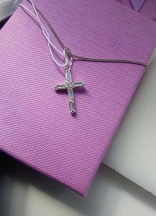 Серебряный крестик