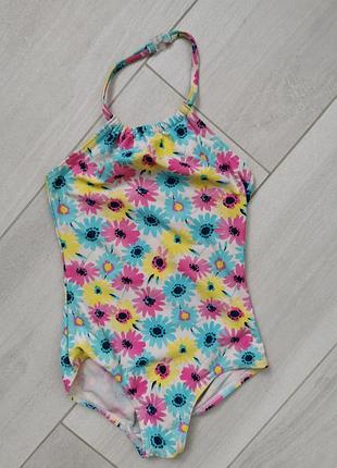 Купальник суцільний дитячий у квіточки