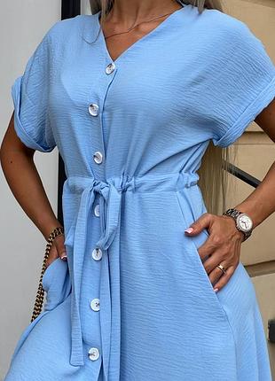 Жіноча легка літня сукня міді