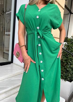 Жіноча легка літня сукня міді