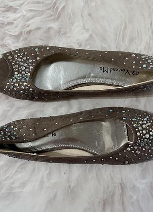 Балетки в стразах