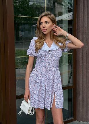Квіткова сукня з комірцем — must have сезону