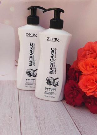 Шампунь з екстрактом чорного часника zenix, 400 мл