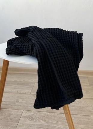 Рушник бавовняний home black 65х150