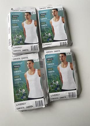 Снижка ✅ біла базова майка premium livergy6 фото
