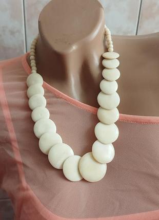 Кость ожерелье, колье из кости , натуральная кость