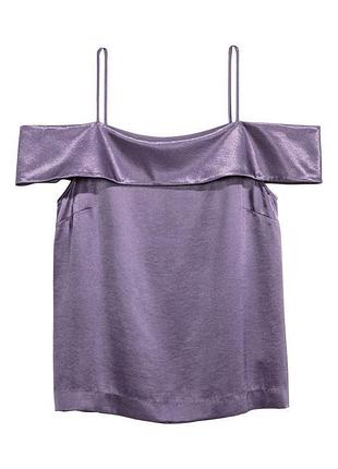 Ліловий топ h&m, розмір 32 (xxs)