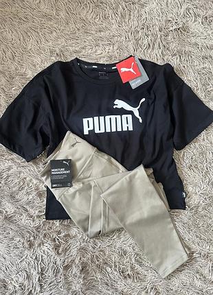 Комплект, набір, футболка кроп топ лосіни оригінал puma