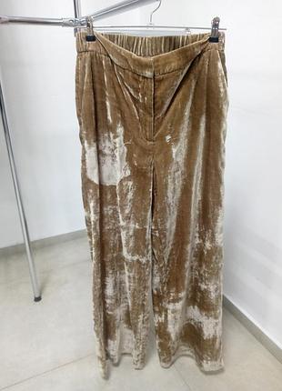 Велюровые брюки h&m