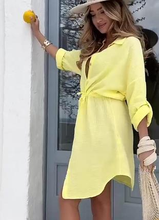 Платье муслин муслиновое на кулиске